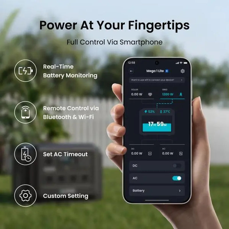 Unleash Your Adventures with the OUPES Mega 1 Lite: 1800W Portable Power Station with Lifepo4 Battery and 1 Hour Fast Charging for Ultimate Home Backup and Camping Power!