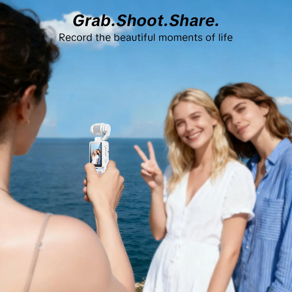 Capture Every Moment with the W&O 2.5K Ultra HD Video Recorder - Your Ultimate Handheld Stabilizer for Vlogging and Travel!