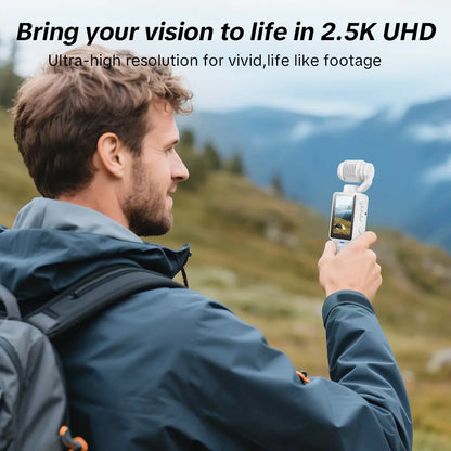Capture Every Moment with the W&O 2.5K Ultra HD Video Recorder - Your Ultimate Handheld Stabilizer for Vlogging and Travel!