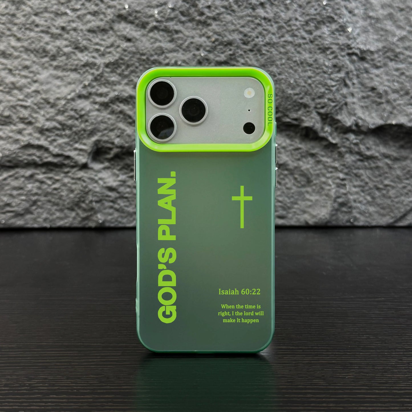 Stylish GOD’S PLAN Cross Isaiah Phone Case for iPhone & Samsung Galaxy - Shockproof, Durable, and Unique Design