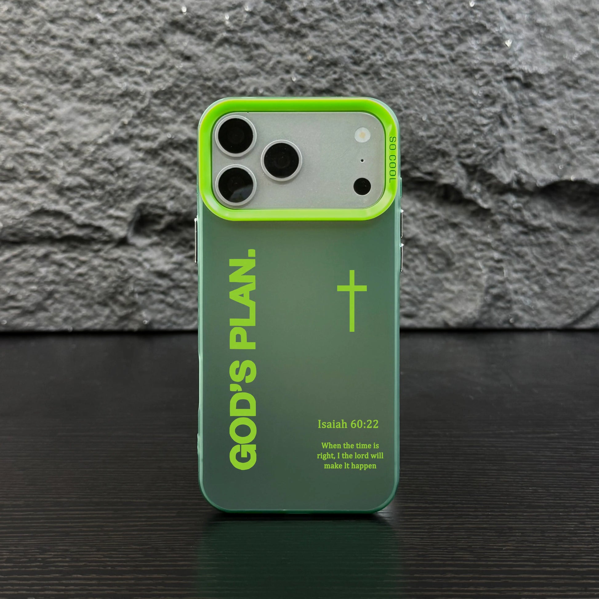 Stylish GOD’S PLAN Cross Isaiah Phone Case for iPhone & Samsung Galaxy - Shockproof, Durable, and Unique Design