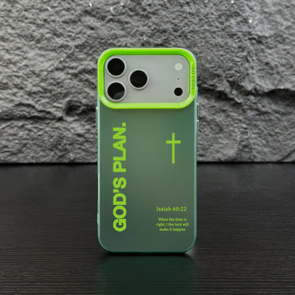 Stylish GOD’S PLAN Cross Isaiah Phone Case for iPhone & Samsung Galaxy - Shockproof, Durable, and Unique Design