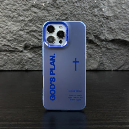 Stylish GOD’S PLAN Cross Isaiah Phone Case for iPhone & Samsung Galaxy - Shockproof, Durable, and Unique Design