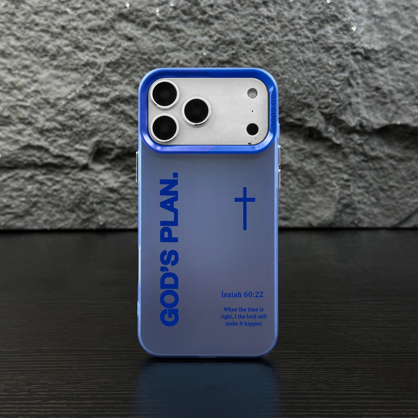 Stylish GOD’S PLAN Cross Isaiah Phone Case for iPhone & Samsung Galaxy - Shockproof, Durable, and Unique Design