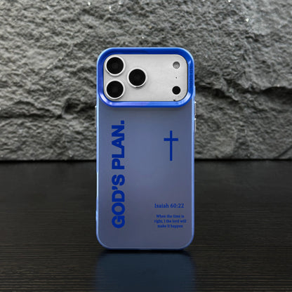 Stylish GOD’S PLAN Cross Isaiah Phone Case for iPhone & Samsung Galaxy - Shockproof, Durable, and Unique Design