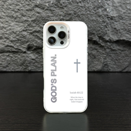 Stylish GOD’S PLAN Cross Isaiah Phone Case for iPhone & Samsung Galaxy - Shockproof, Durable, and Unique Design