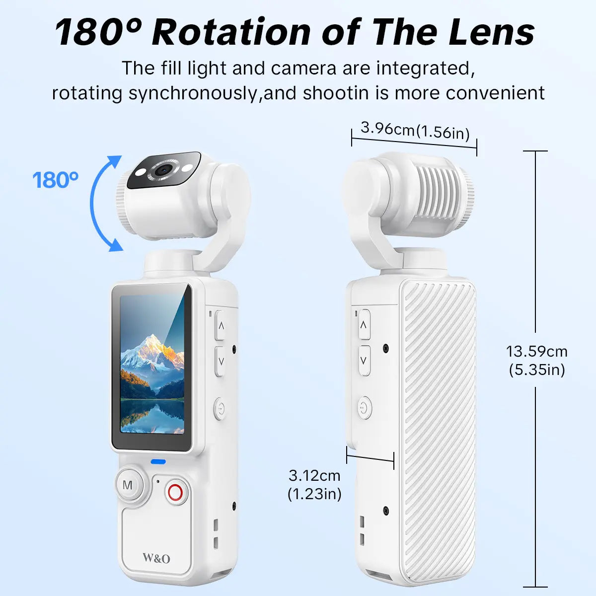 Capture Every Moment with the W&O 2.5K Ultra HD Video Recorder - Your Ultimate Handheld Stabilizer for Vlogging and Travel!
