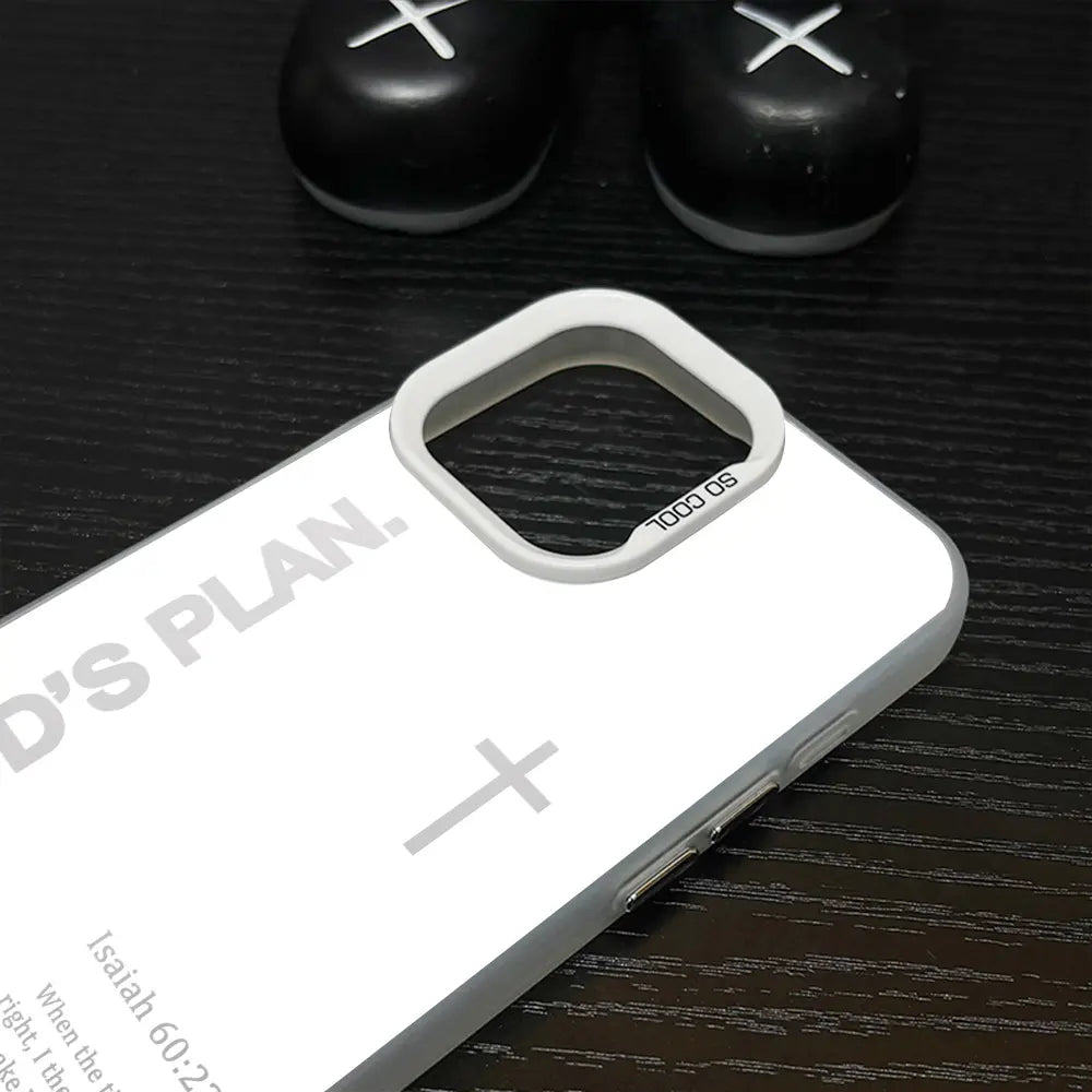 Stylish GOD’S PLAN Cross Isaiah Phone Case for iPhone & Samsung Galaxy - Shockproof, Durable, and Unique Design